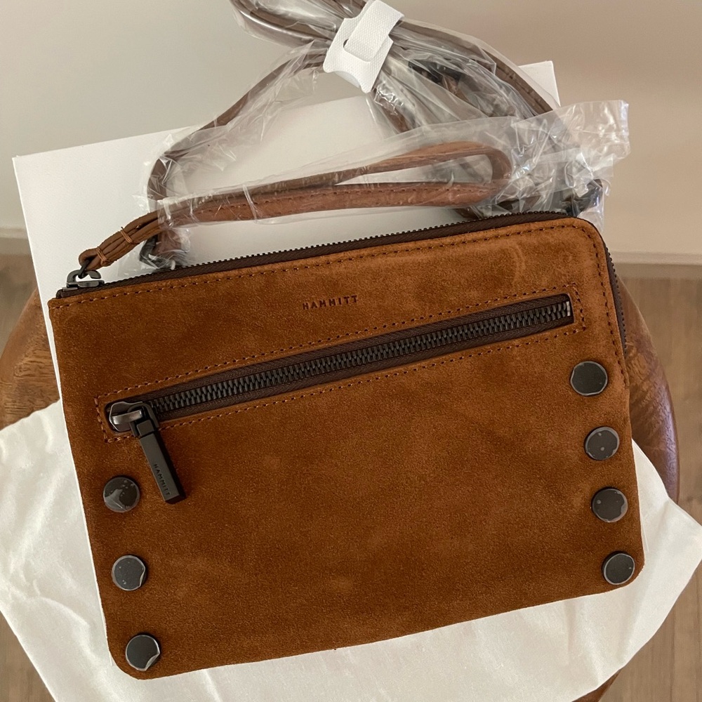 NWT Hammitt Nash Small - Mahogany Suede w/ Bronze Hardware